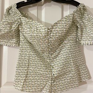 🍋NWT Petite Studio Cute Lemon Tree Cotton Top XS